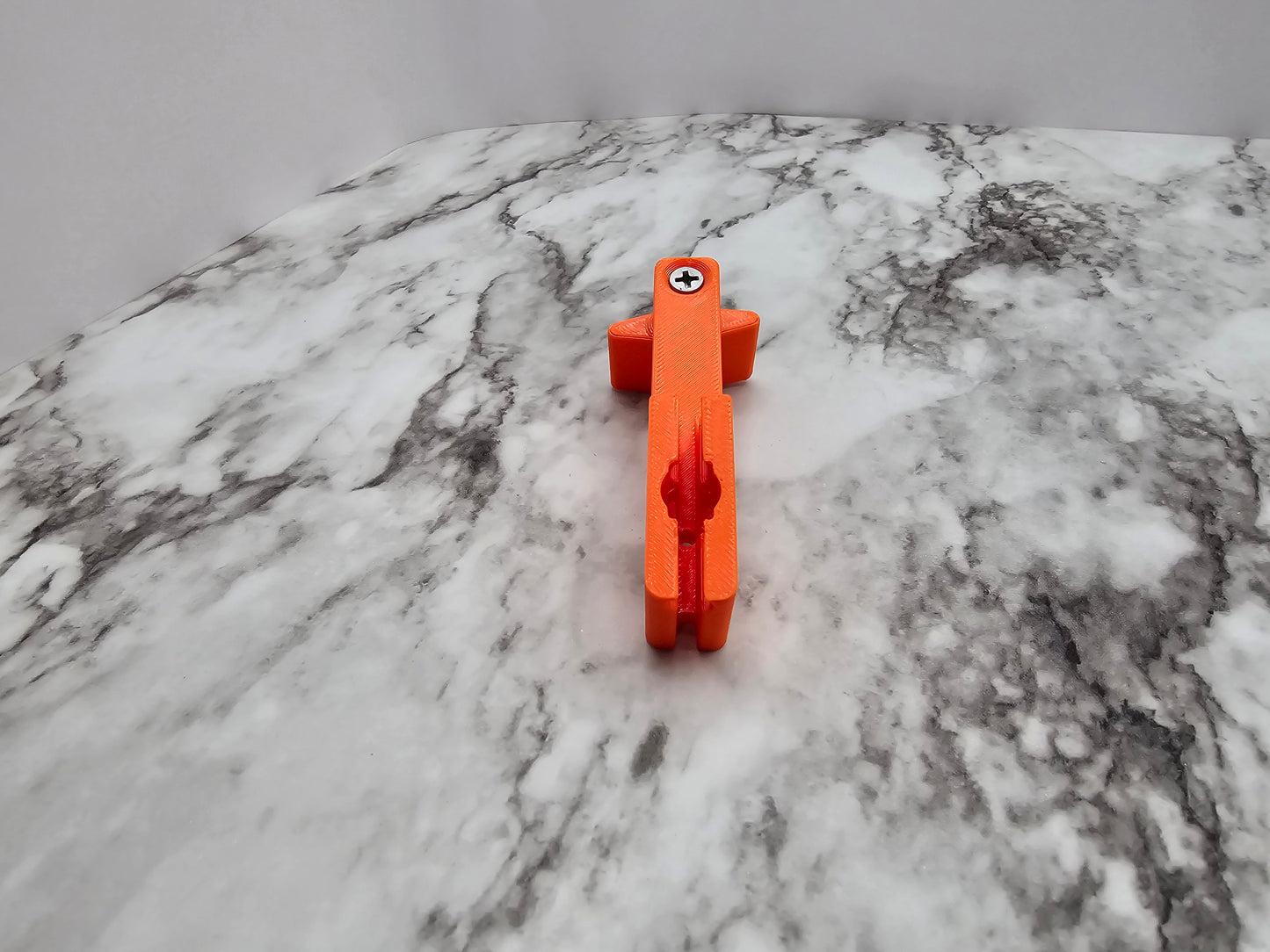 Bottom view of tipup winder