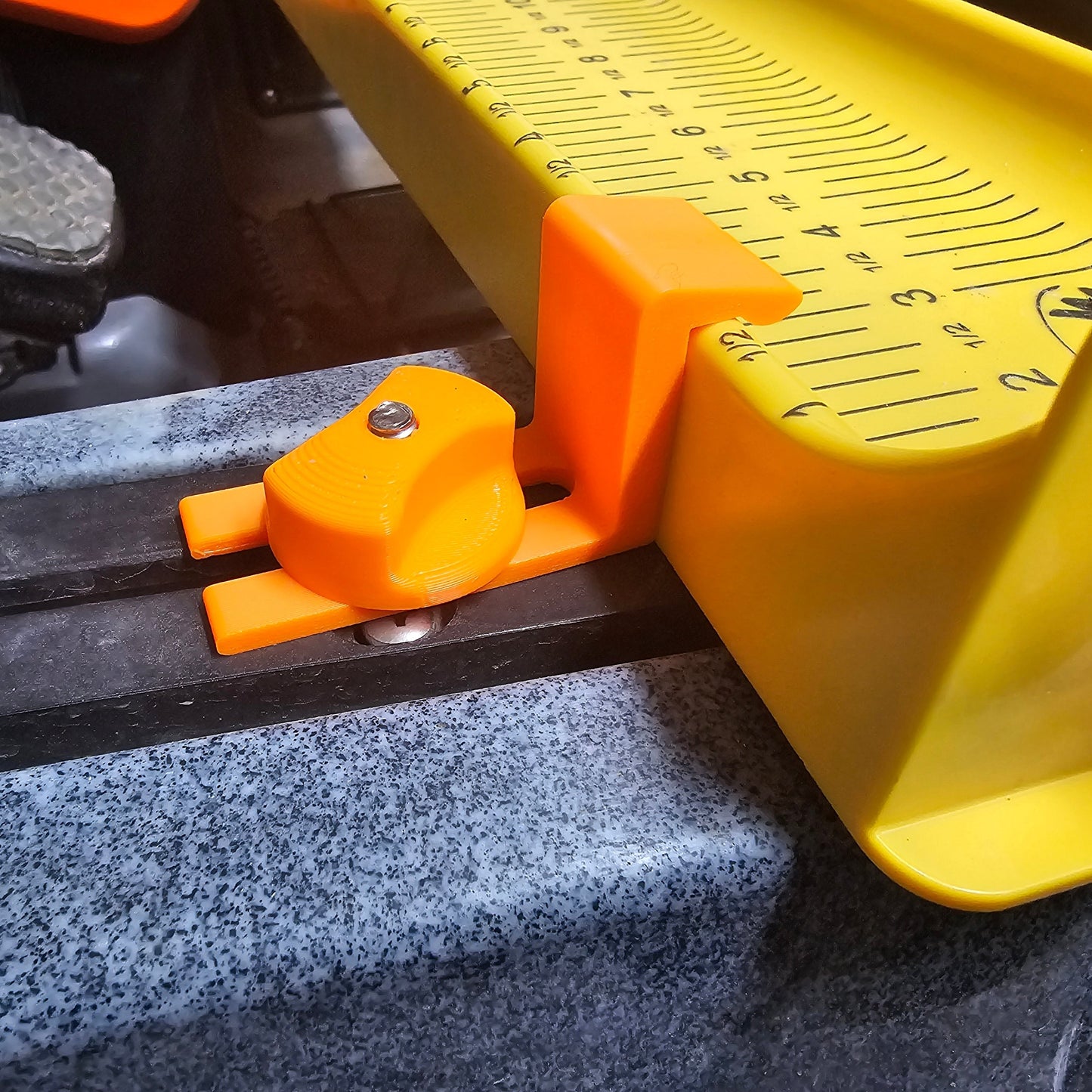 ketch klip on a rail holding a board