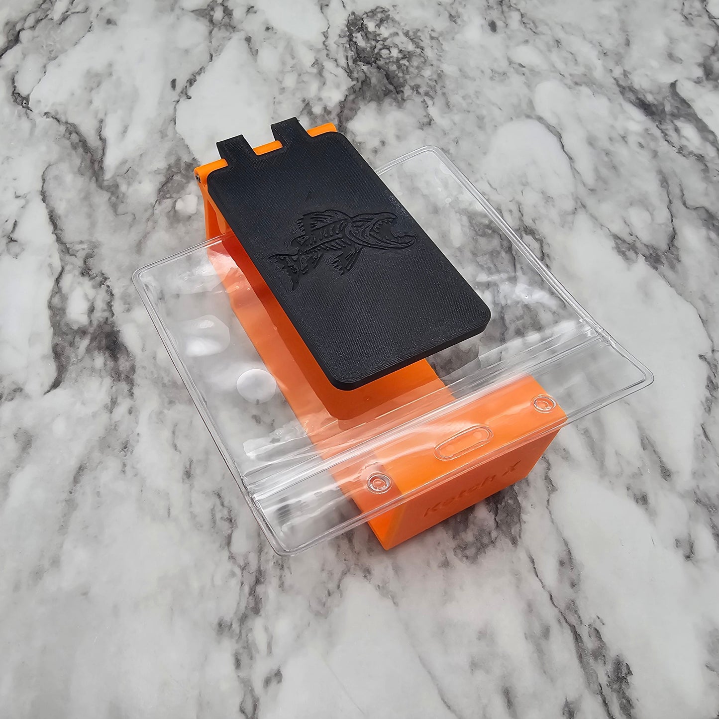 Photo of the ID holder in a closed position