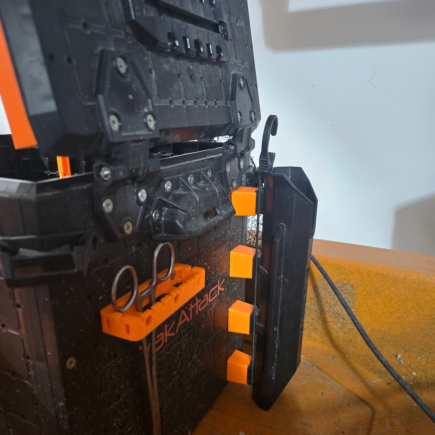 Photo of the spacers installed in a kayak