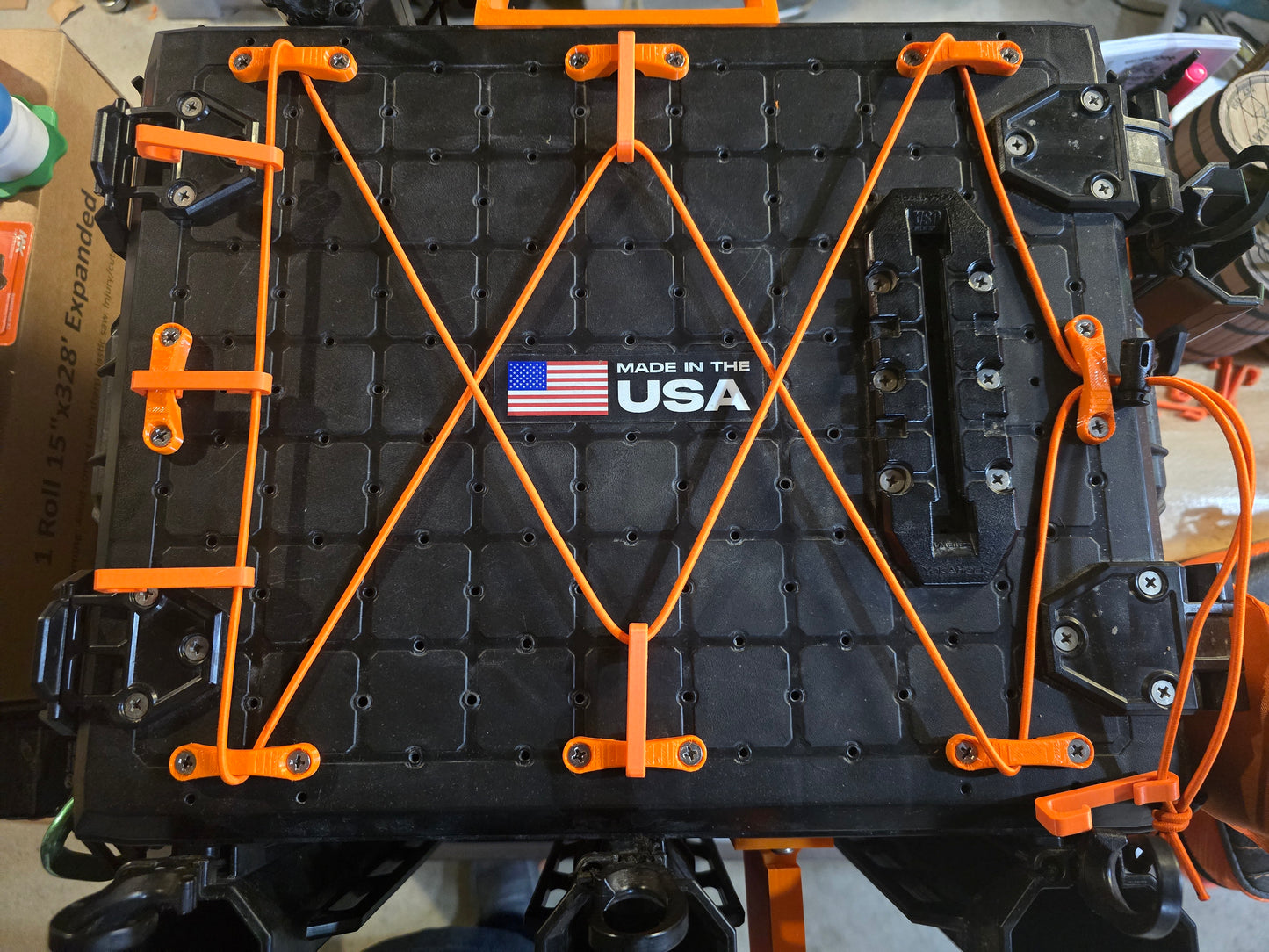 BlackPak Padeyes w/ clips and bungees