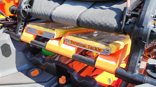 Under seat trays installed on a Hi Rise seat