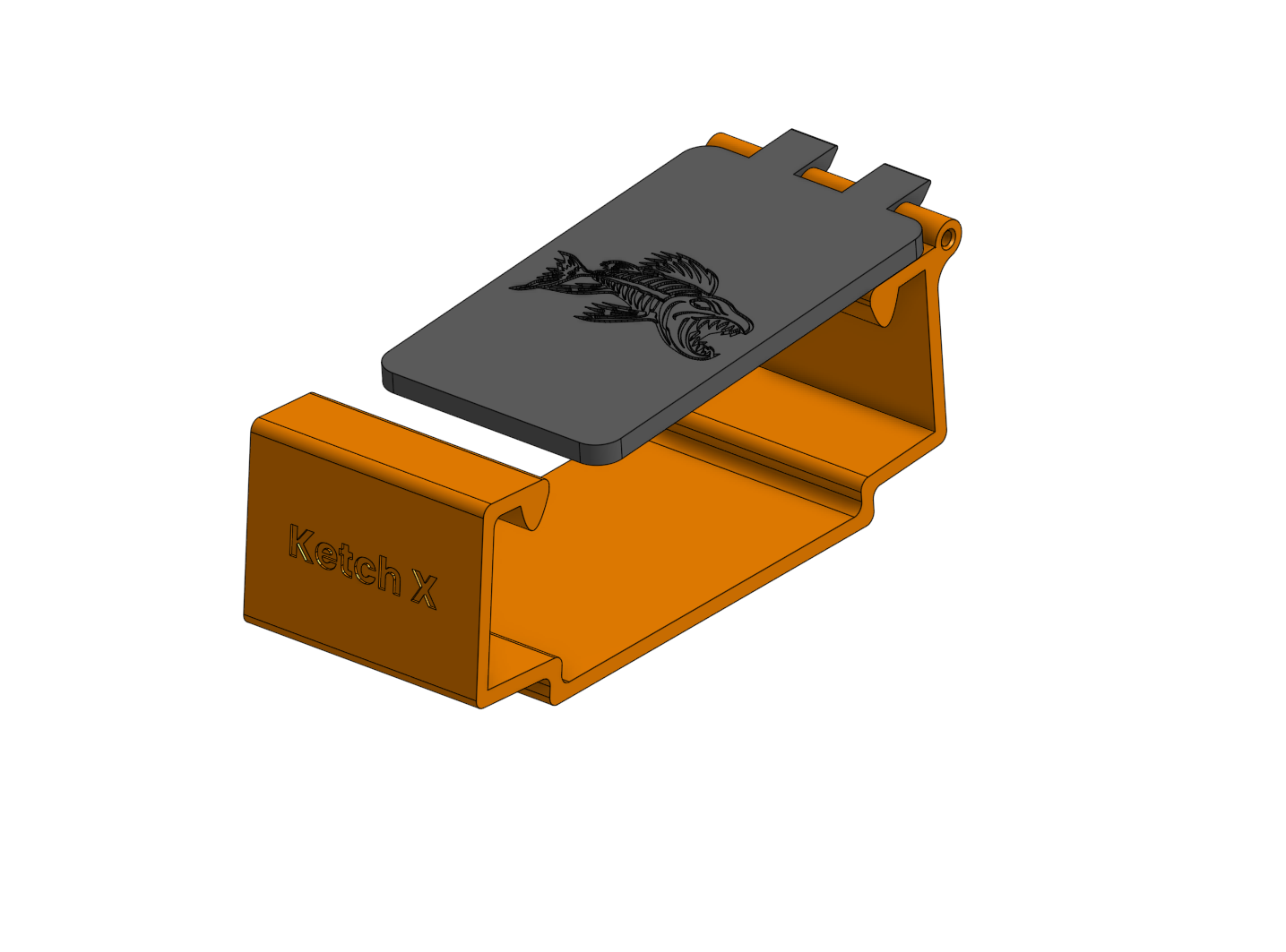 Model rendering of the ID holder