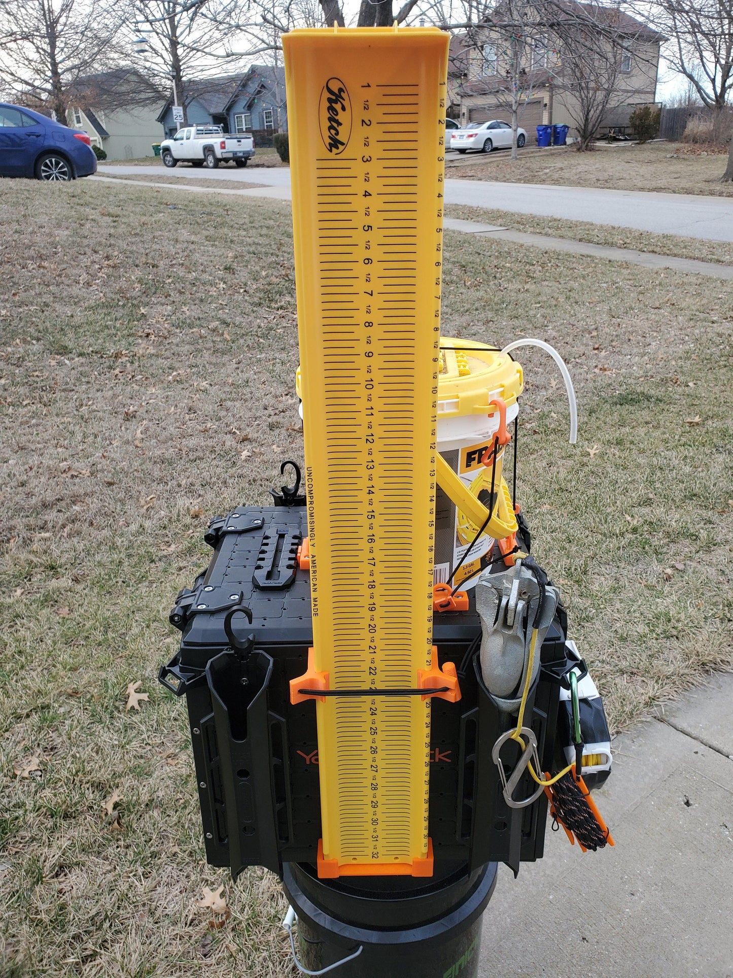 ketch board mounted in clamp