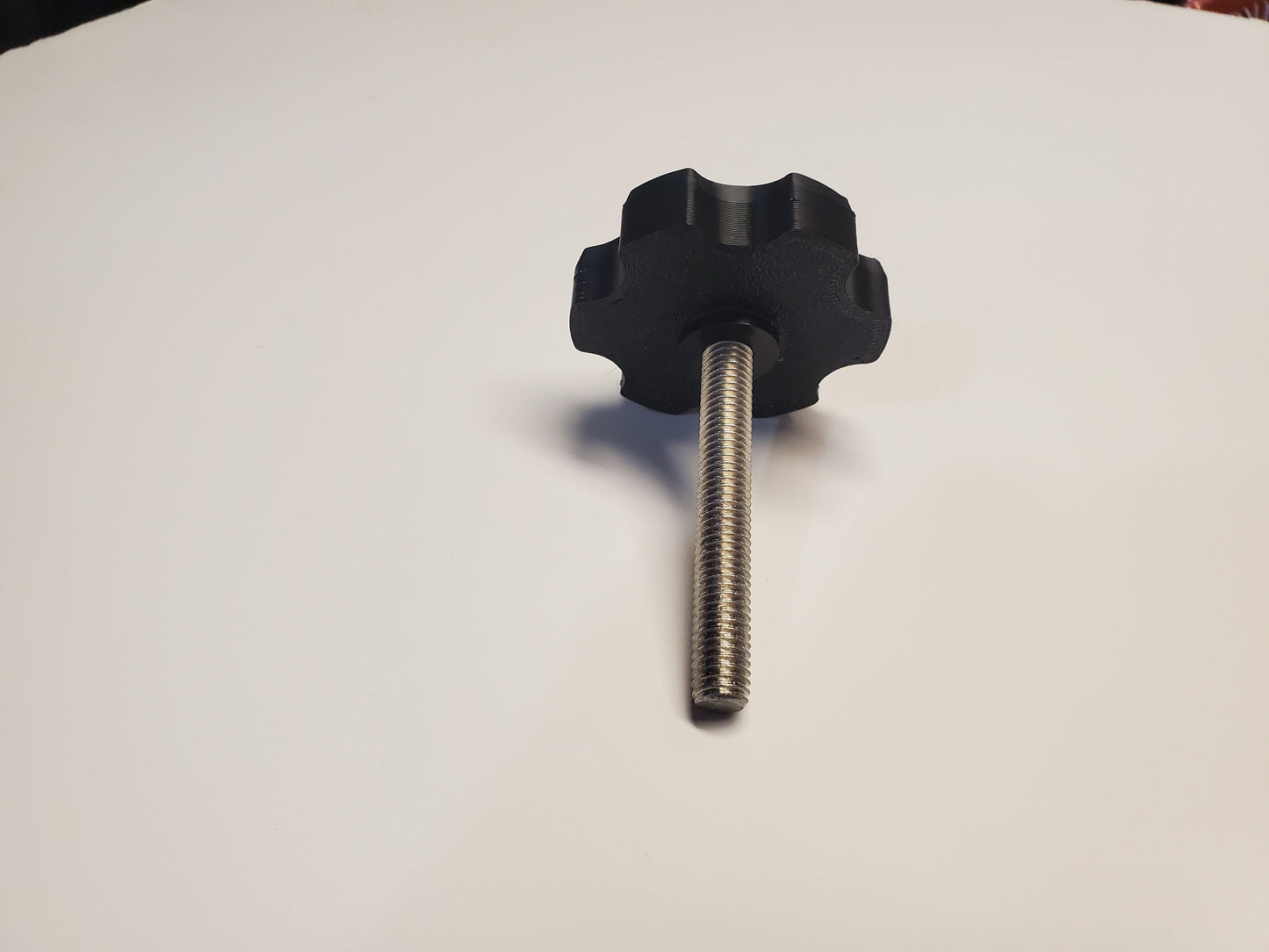 photo of the bottom of the knob and the rubber washer