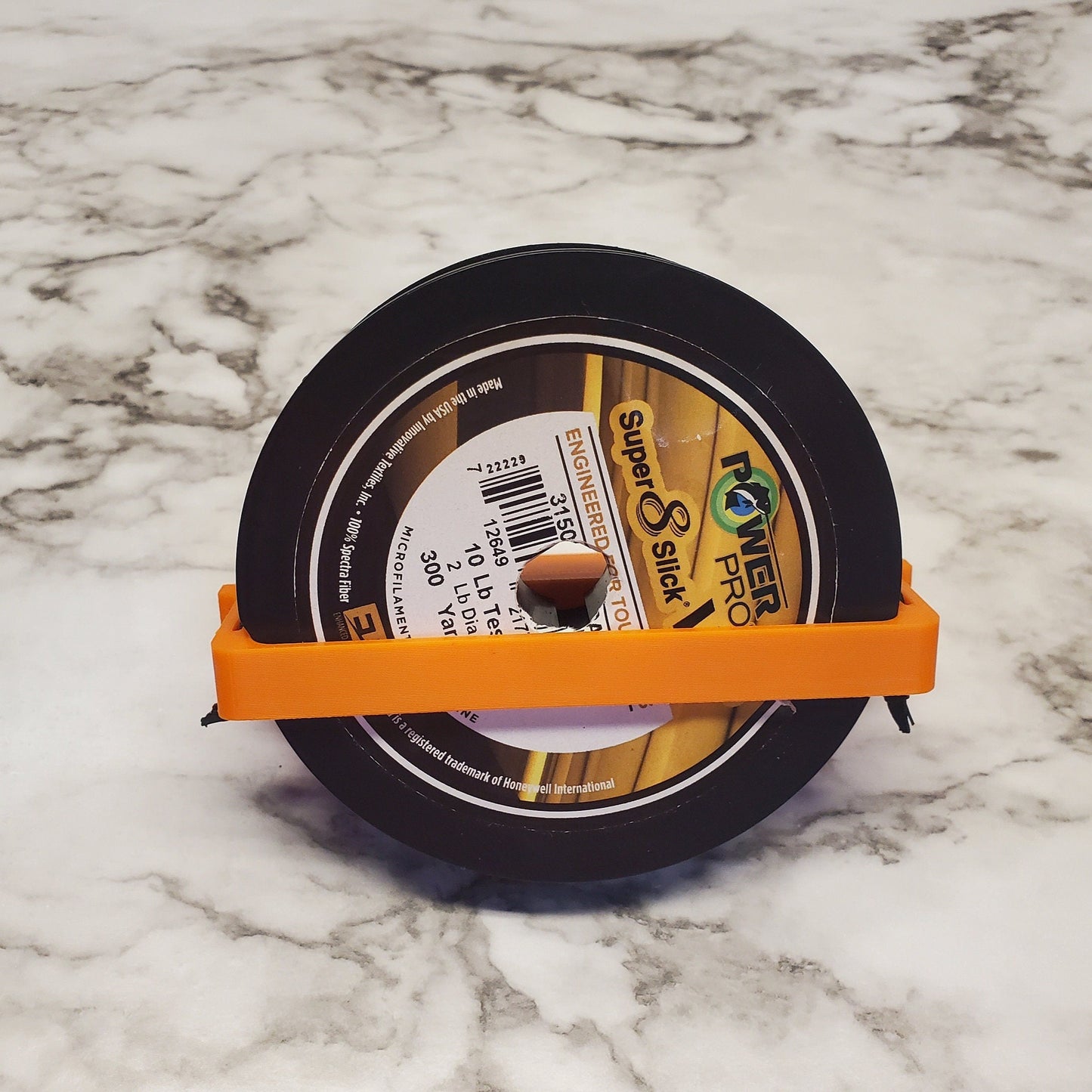 Photo of a spool of line loaded into the spool holder