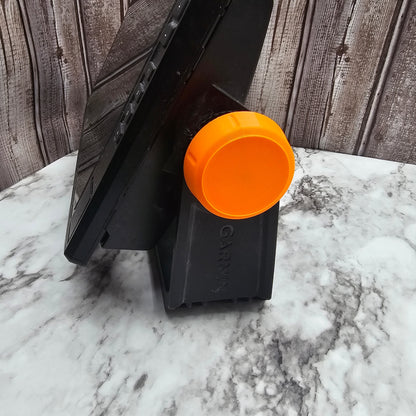 Side view of the knob mounted on the chartplotter