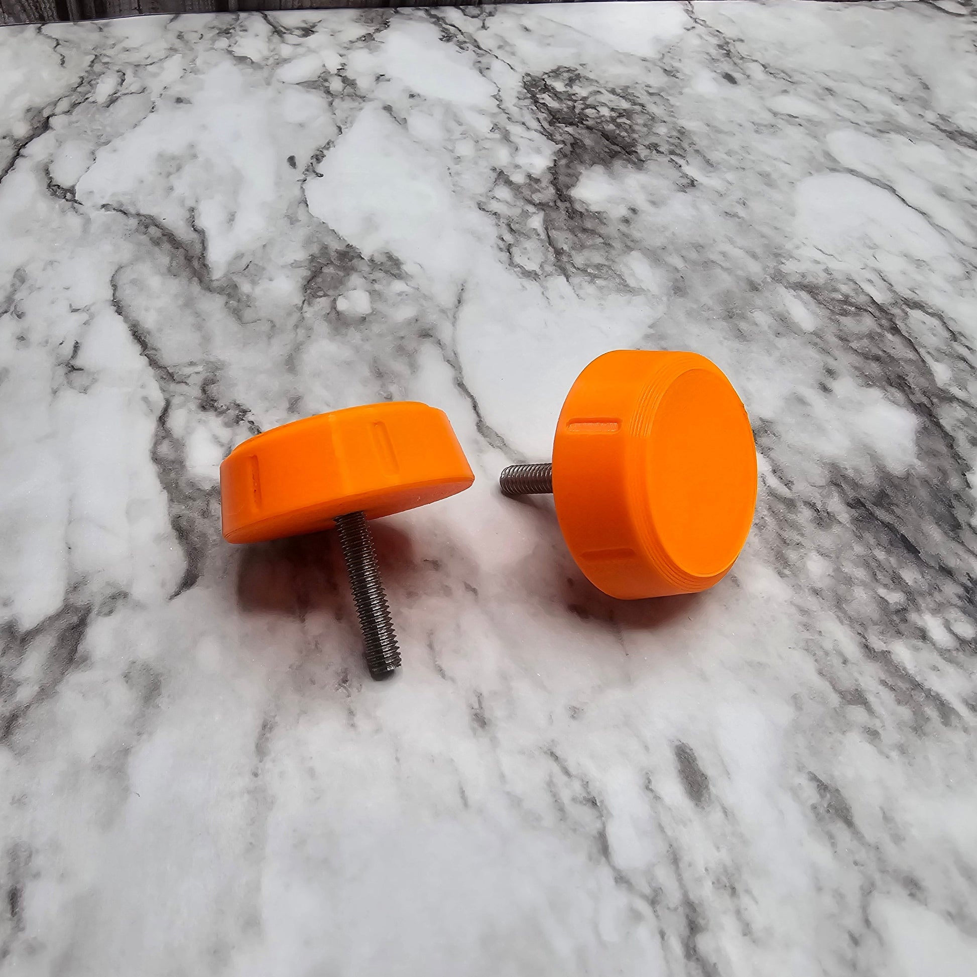 Photo of a pair of chartplotter knobs