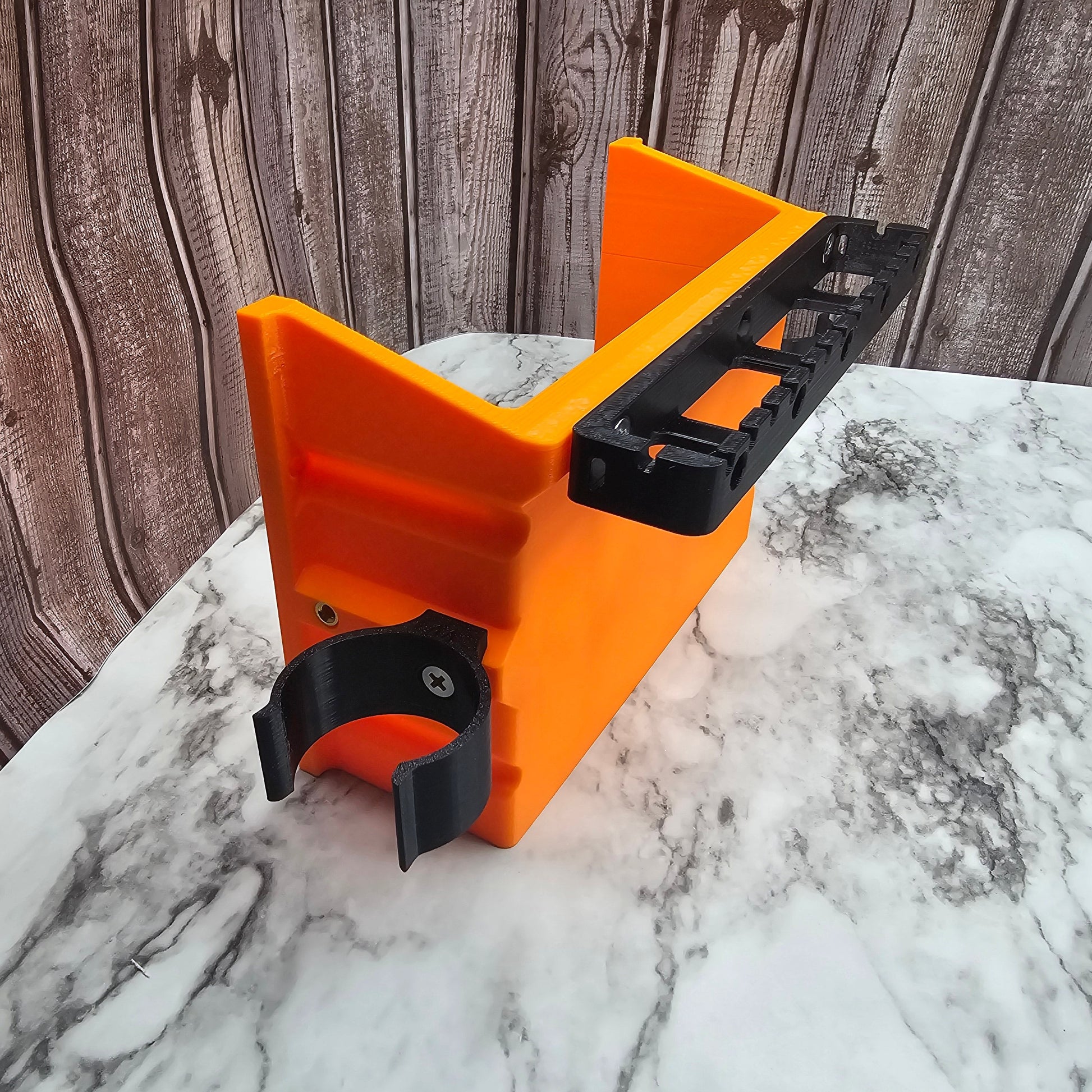 Photo showing the can clip installed on a large blackpak pro accessory pocket