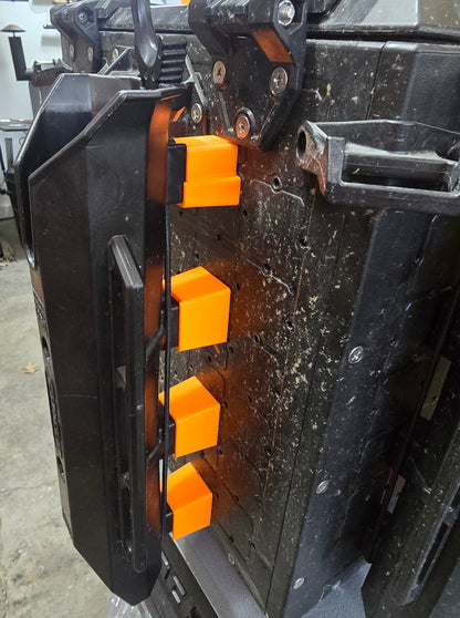 Photo of the rod holder spacers installed 