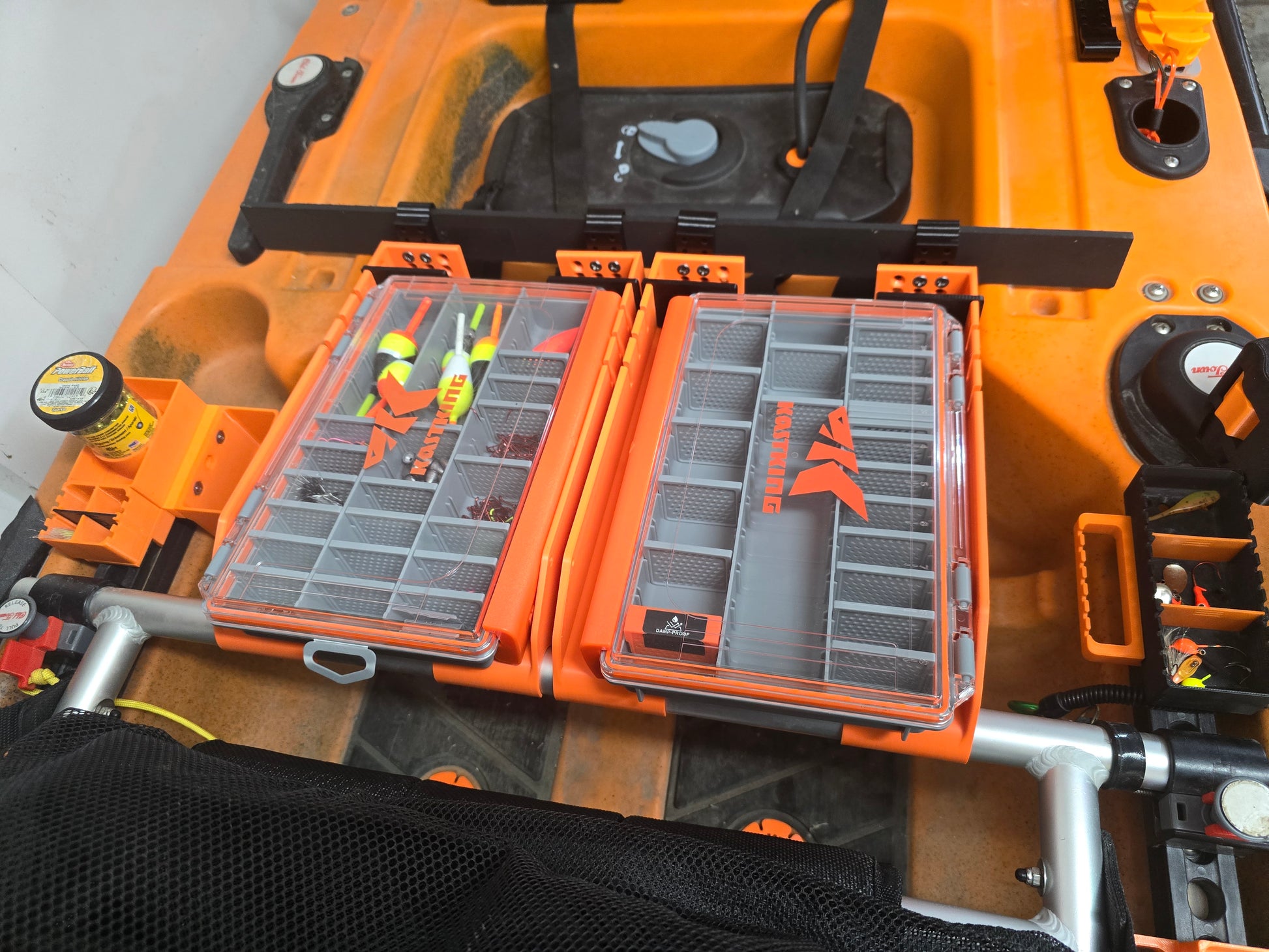 best tackle boxes for kayak fishing Old Town PDL Under Seat Tackle Box Trays Double Kit