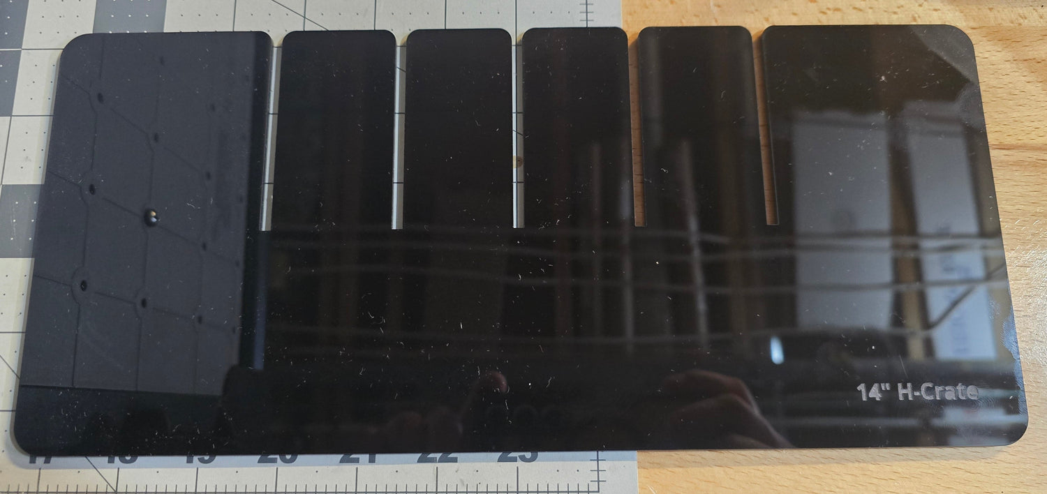 h-crate divider black 