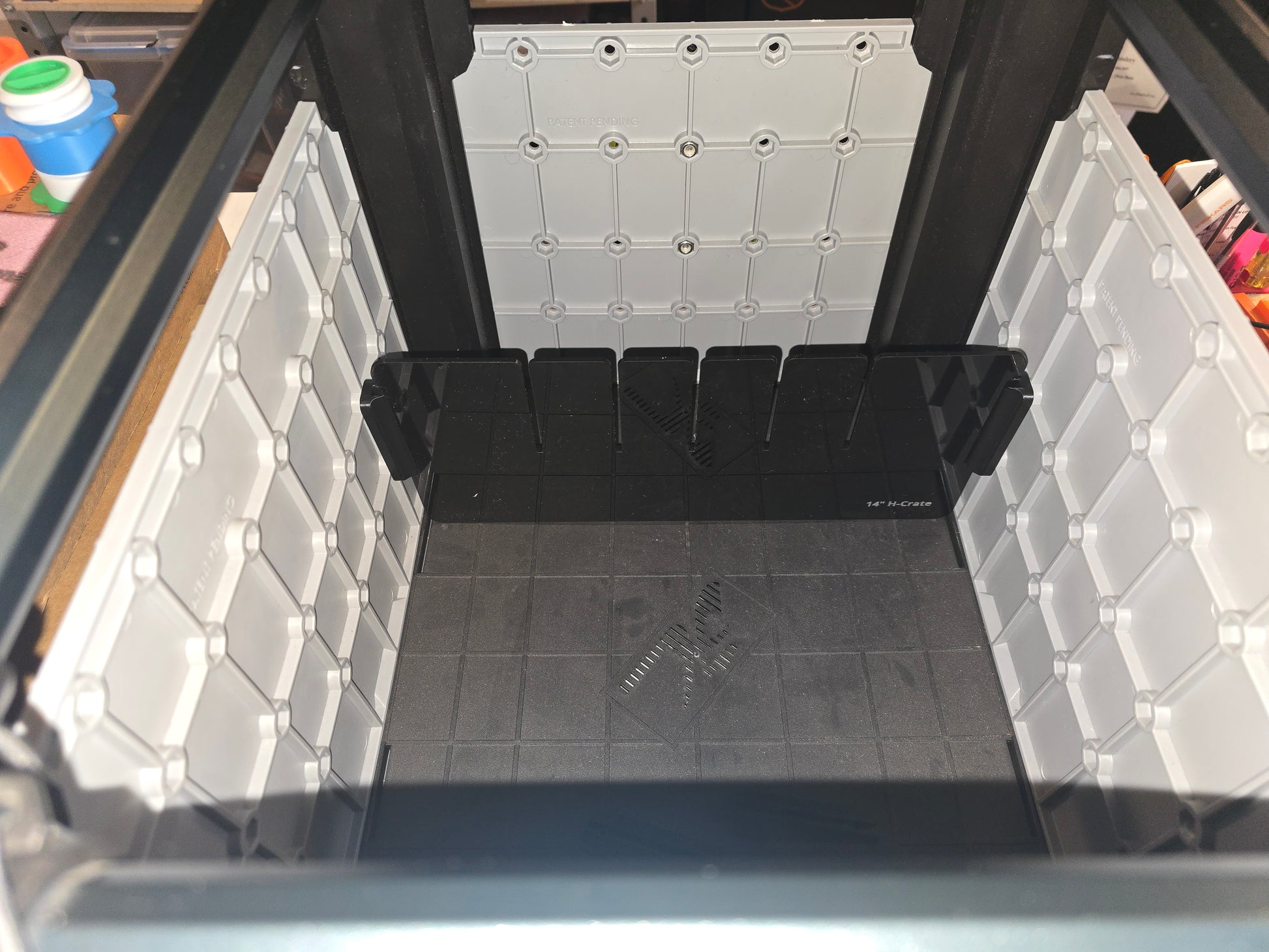 hobie h crate tackle box Hobie H-Crate Divider System 14" H-Crate Divider w/ 2 Single Slot Mounts / Gray