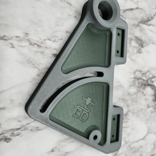 Blemished - Army Green Stake-n-Stow Rail Mount for 7/8" Stake Out Poles