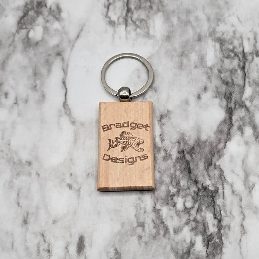 bradget designs wooden keychain