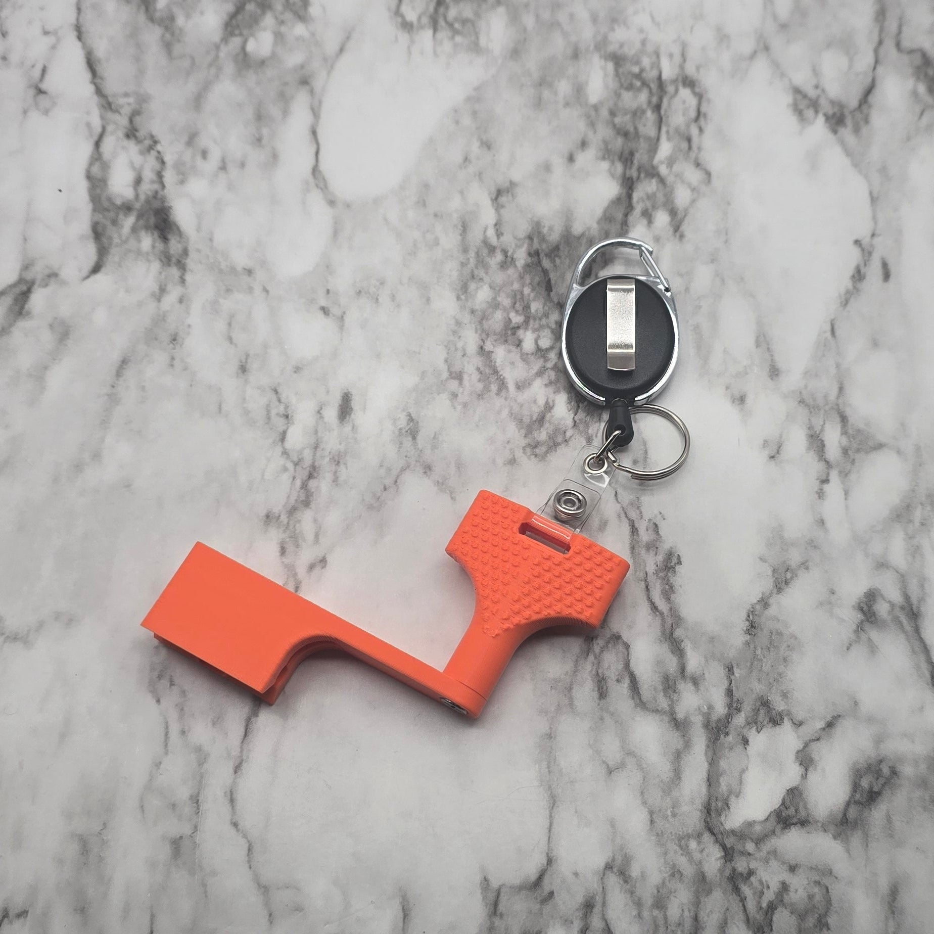 Photo of tether attached with snap loop