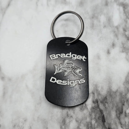 Laser Engraved Aluminum Dog Tag