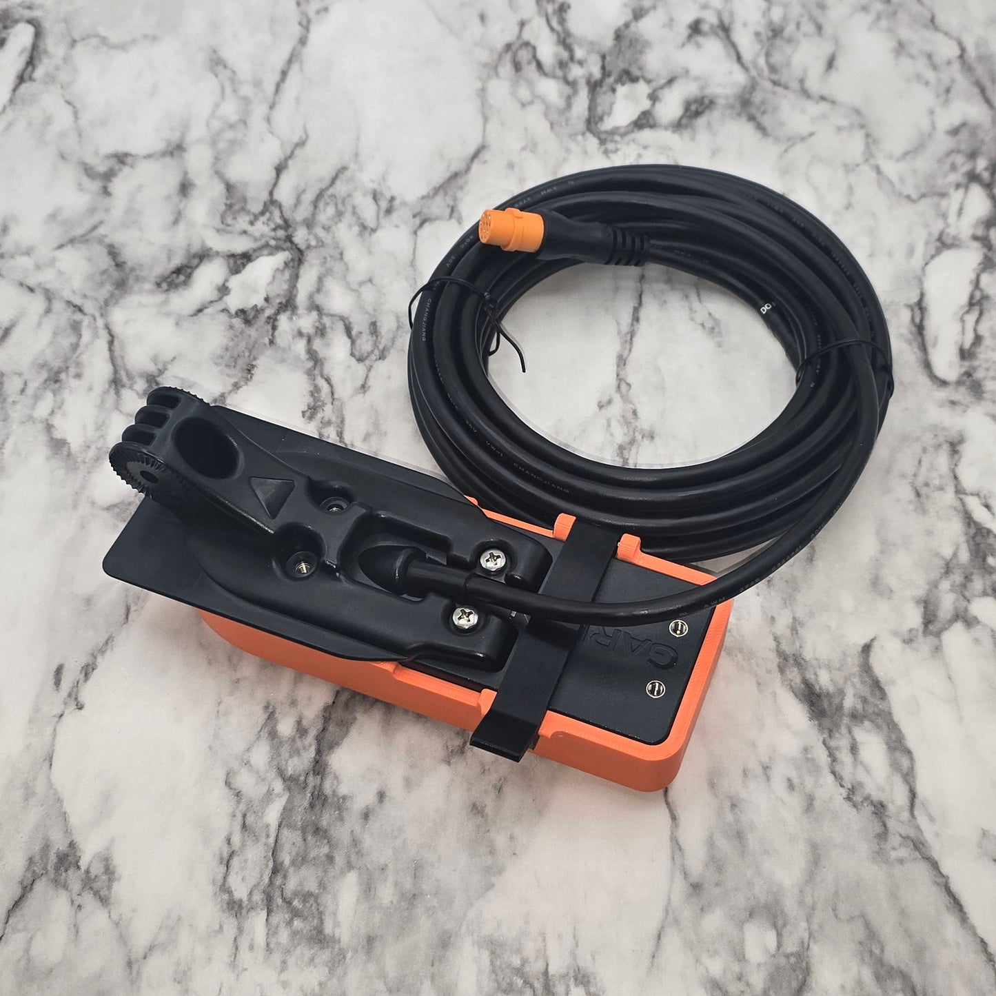 Photo of transducer in cover