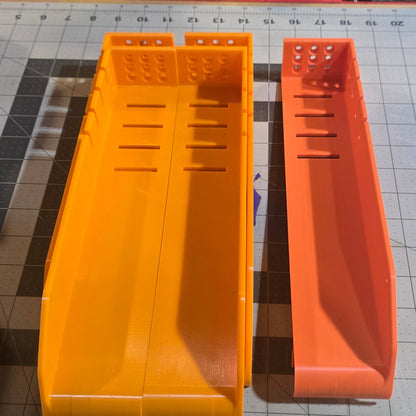 Blemished - Old Town Sportsman (Paddle) Under Seat Tackle Box Trays - Orange Double Kit