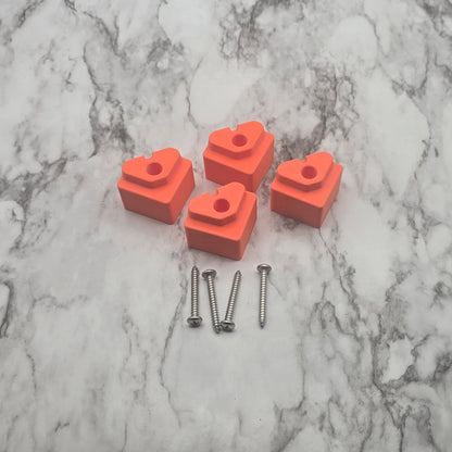 1" foot risers
