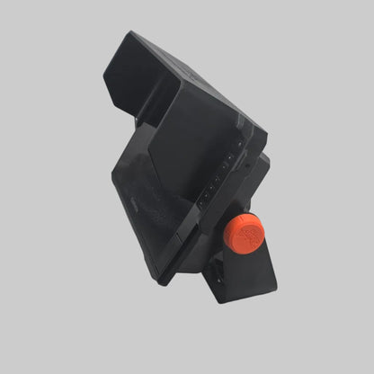 View of right side with custom knob
