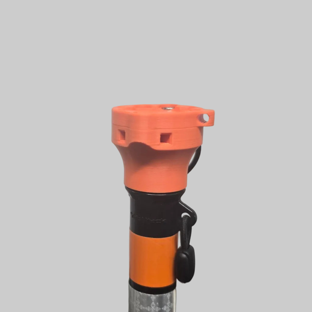 Mount showing leashing point for OEM leash carabiner
