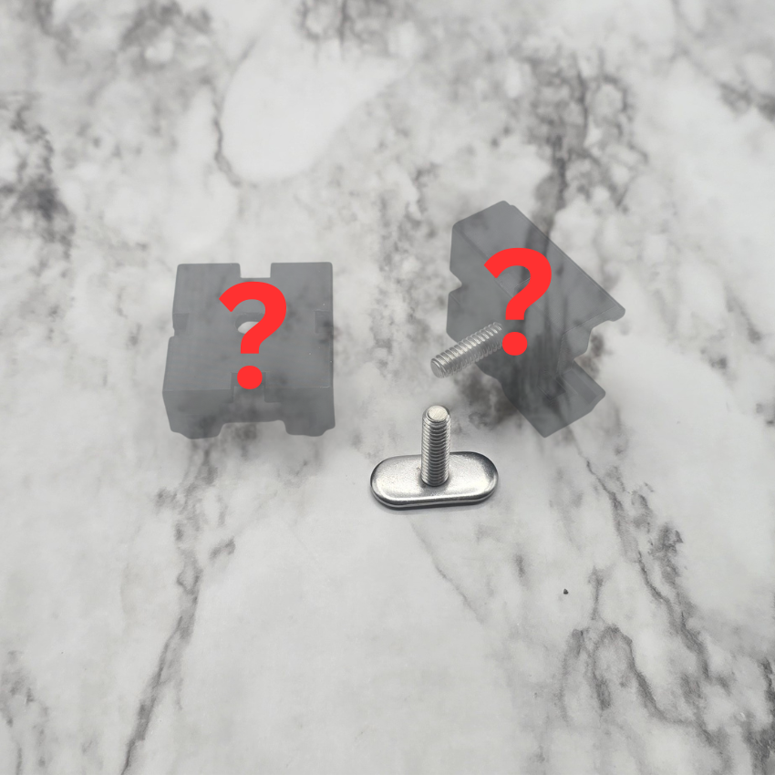 Request a color seat rail mounts w/ t-bolts