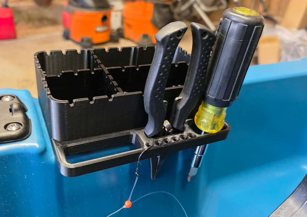 Photo of tray installed holding tools