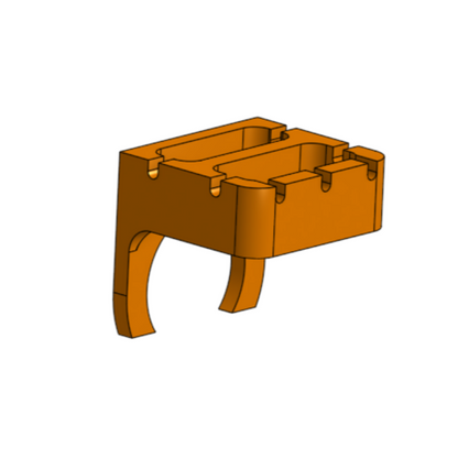 Model rendering of the chartplotter tool holder