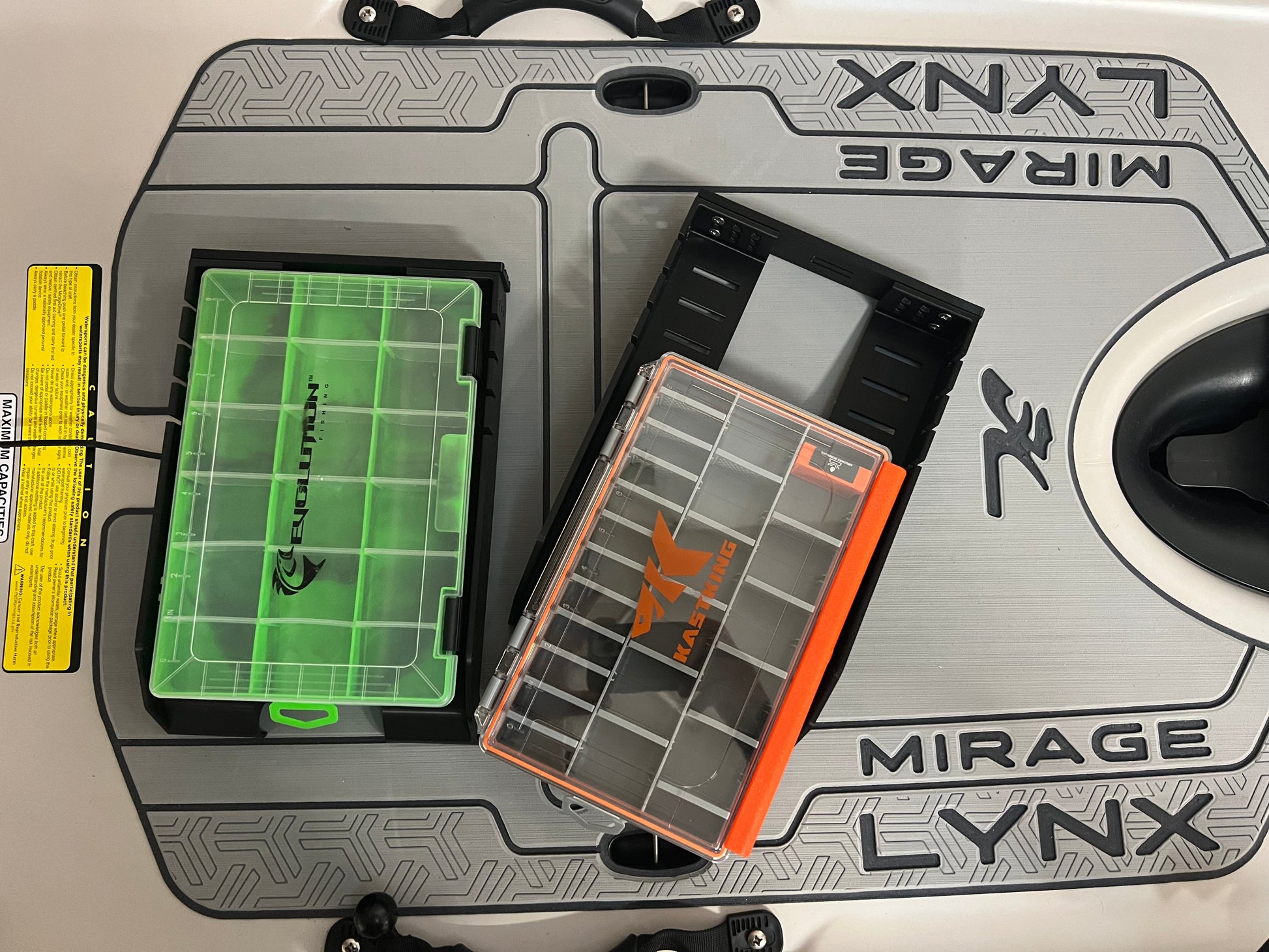 Hobie Lynx & iTrex Under Seat Tackle Box Trays Single Kit
