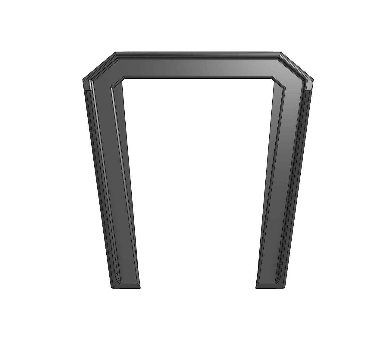 Front view of the sunshade