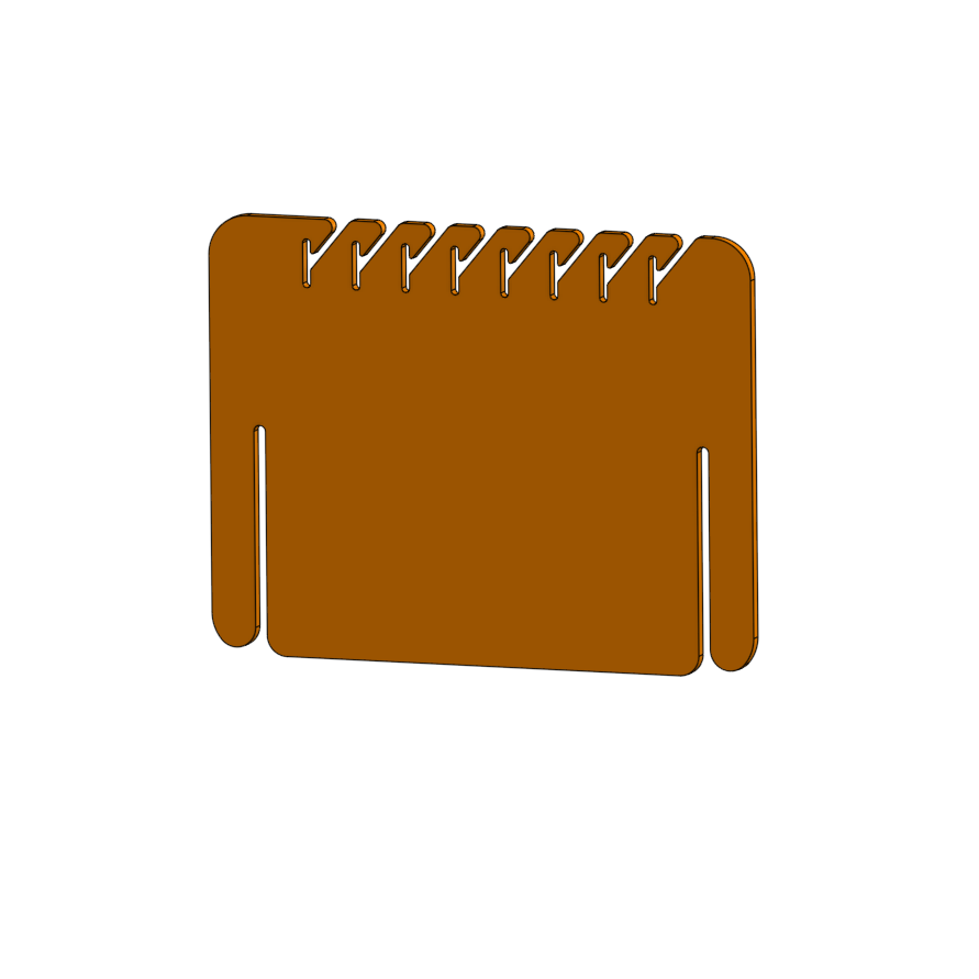Rendering of the lure hanger insert