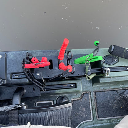 Top view of tool holder installed