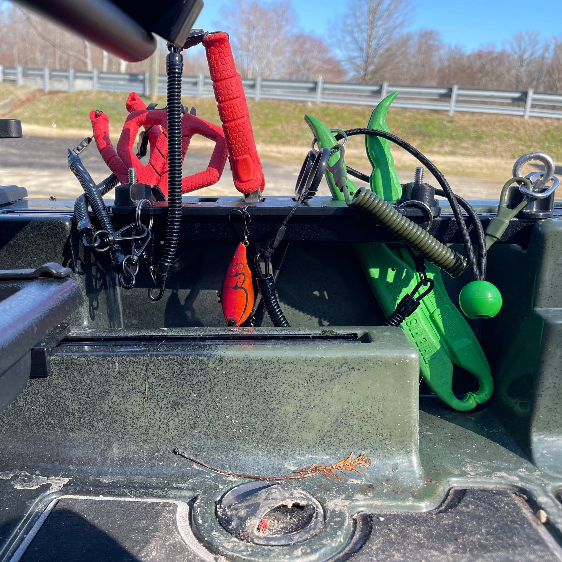 Photo from inside the kayak