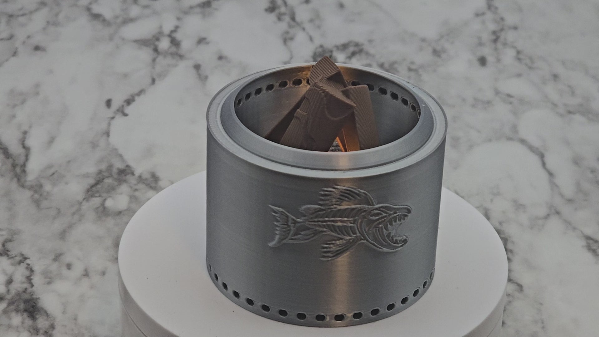 Video of simulated fire