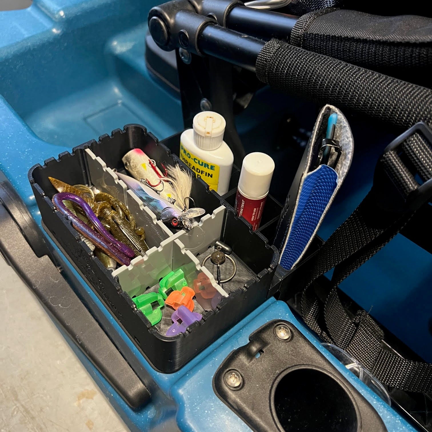 Tray in use