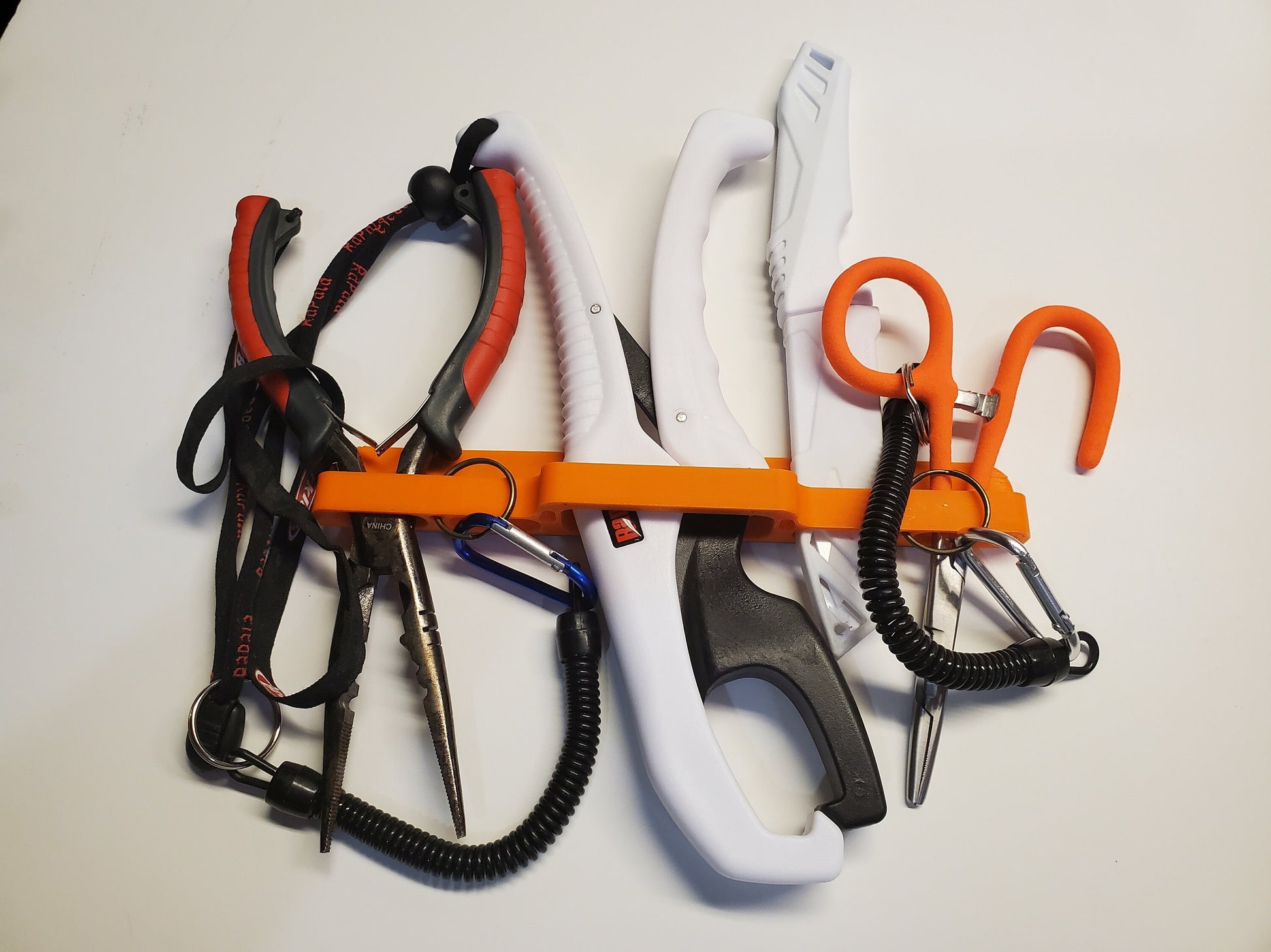 universal tool holder loaded with various tools