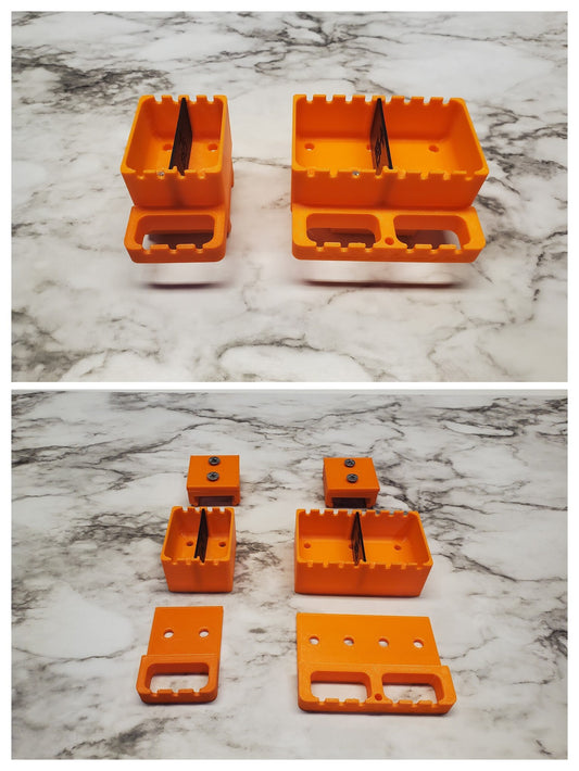 Image of the small starter combo in parts  and assembled