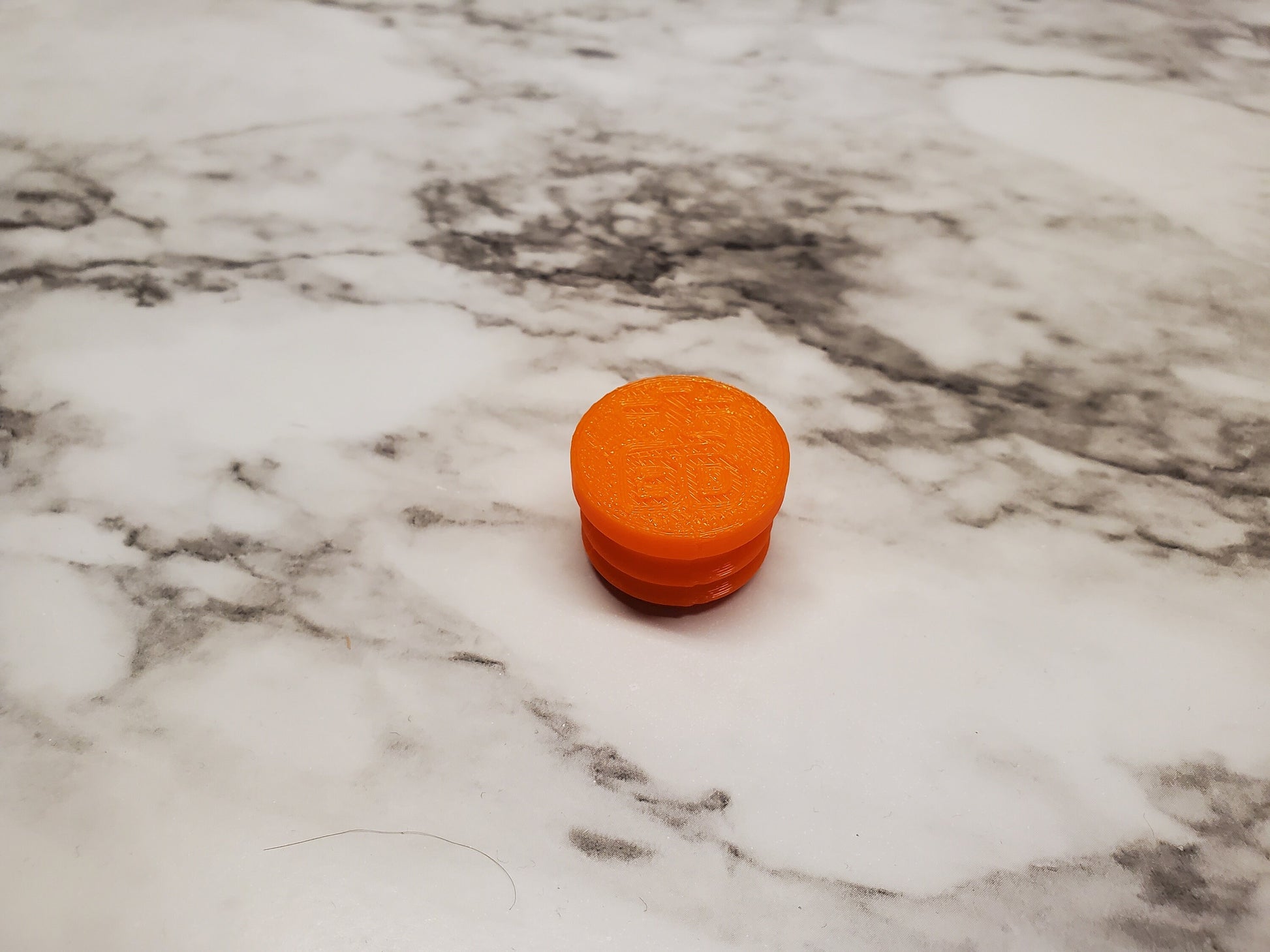 photo of orange flexible end cap